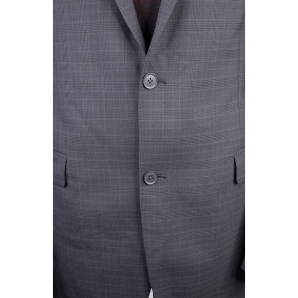 Collection By Michael Strahan Sport Coat Jacket Blazer WOOL Plaid 44L Canada EUC - Picture 3 of 14